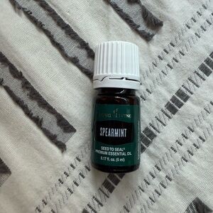 Young Living Spearmint Oil in Green Bottle